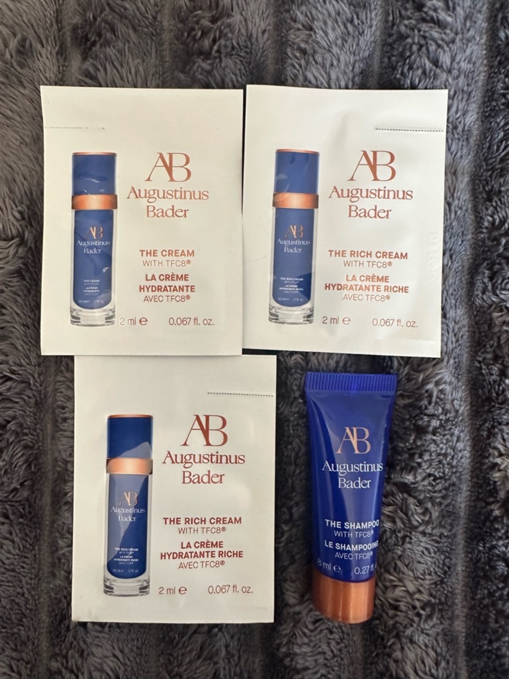 Augustinus Bader The Rich Cream & Shampoo Sample Set - Blue